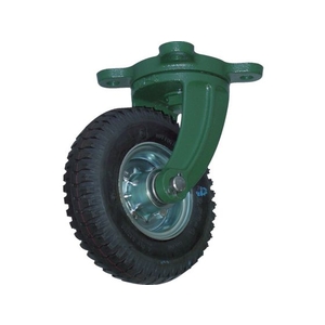 トラスコ中山 TRUSCO 鋼鉄製運搬車用空気タイヤ 鋳物金具自在223 FC627HK-3899381-イメージ1
