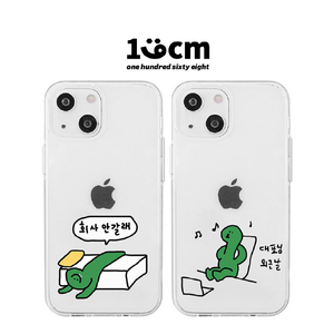 168cm iPhone 14/13用ソフトクリアケース Olly in だらけモード 16823827I14-イメージ2