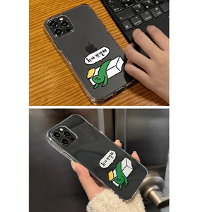 168cm iPhone 14/13用ソフトクリアケース Olly in だらけモード 16823827I14-イメージ9