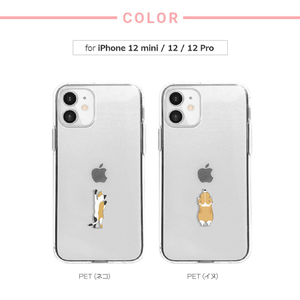 Dparks iPhone 12/12 Pro用ソフトクリアケース イヌ DS19827I12P-イメージ9