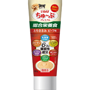 イナバショクヒン いなば ちゅ～ぶプレミアム とりささみ ビーフ味 80g ﾁﾕ-ﾌﾞﾌﾟﾚﾐｱﾑｻｻﾐﾋﾞ-ﾌ80G-イメージ1
