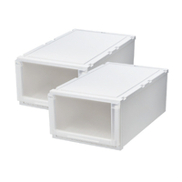 天馬 フィッツケースアドバンス 74-44L ホワイトクリア 2個組 ホワイトクリア ﾌｲﾂﾂｹ-ｽAD74-44LWHCL2ｸﾞﾐ