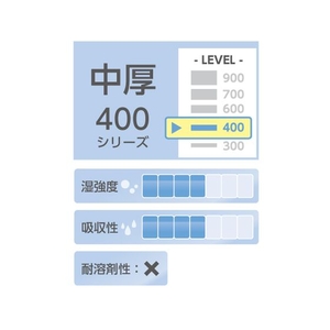 エスコ 工業用ワイパー 艶出し 175枚 8箱 FCV9678-EA929AC-56B-イメージ5