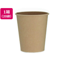 アートナップ ペーパーカップ未晒し 7オンス 100個×20袋 FCV4345-PS-304