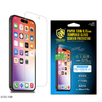 CRYSTAL ARMOR iPhone 15 Pro用耐衝撃ガラス 超薄 ブルーライトカット 0．15mm GI32-15B