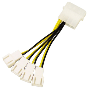 アイネックス ファン用電源4分岐ケーブル 5cm CA-864A-イメージ1