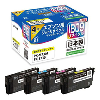 JIT エプソン対応 互換リサイクルインクカートリッジ 電卓互換(大容量) 4色パック JIT-EIB094PB