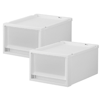 天馬 フィッツケースマルチ 40-30S 2個組 ホワイトクリア ﾌｲﾂﾂｹ-ｽﾏﾙﾁ40-30SWHCL2ｸﾞﾐ