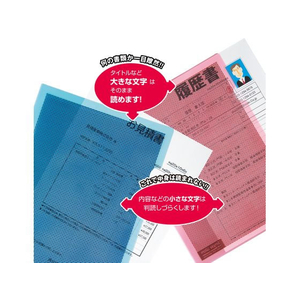 プラス クリアーホルダー カモフラージュホルダー A4 5枚 ライトブルー FCS2133-89422/FL-127CH--イメージ5