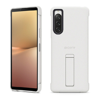 SONY Xperia 10 V(SO-52D/SOG11/XQ-DC44)用ケース Style Cover with Stand ホワイト XQZ-CBDC/WJPCX