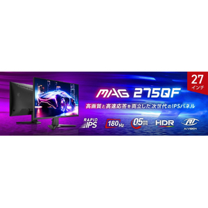 MSI 27型液晶ディスプレイ MAG ブラック MAG-275QF-イメージ14