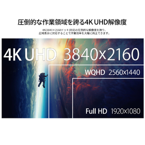 JAPANNEXT 液晶ディスプレイ ブラック JN-IPS43U2-M-イメージ4
