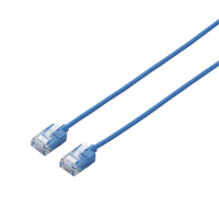 エレコム カテゴリー6A対応LANケーブル 超スリム&コンパクト(15m) ブルー LD-GPASS/BU15