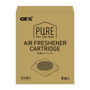 GEX PURE 消臭カートリッジ(4個入) PUREｼﾖｳｼﾕｳｶ-ﾄﾘﾂｼﾞ4ｺｲﾘ-イメージ1