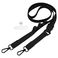 ラスタバナナ 平紐ショルダーストラップ ストラップホルダーシートセット ブラック RSST06BK