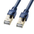 サンワサプライ カテゴリ6A SFTPハンダ産業用LANケーブル(10m) ネイビーブルー KB-HS6A-10NV