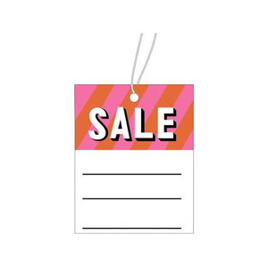 タカ印 提札 四角型 桃 SALE 500枚 FCE080Z-18-3330-イメージ1