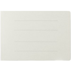 プラス フラットファイル ノンステッチ B5ヨコ グレー NO.032N F876599-78309-イメージ3