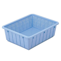 新輝合成 トンボ アシスト カラー角ざる 54型 ブルー 54型ブルー180mm540mm420mm FCL1588-026981013