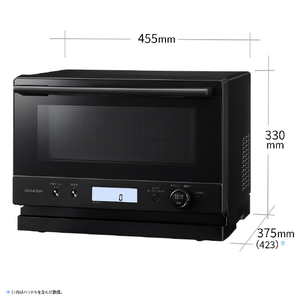 SHARP オーブンレンジ 18L ワイドフラットタイプ PLAINLY ブラック RE-WF187-B-イメージ2