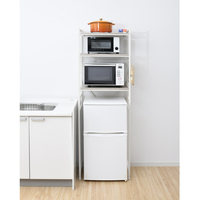 YAMAZEN RUR-18-AIVSWH 冷蔵庫上ラック アンティークアイボリー