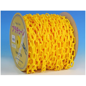 エスコ 6.0mm×50m プラスチックチェーン(黄) FCJ966M-EA980A-51-イメージ1