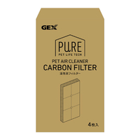 GEX PURE PET AIR CLEANER 活性炭フィルター(4枚入) PUREｴｱｸﾘ-ﾅ-ｶﾂｾｲﾀﾝF4ﾏｲｲﾘ