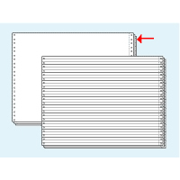コンピュータ連続用紙 15×11白紙3枚複写 1000セット F870397-S1511W3