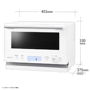 SHARP オーブンレンジ 18L ワイドフラットタイプ PLAINLY ホワイト RE-WF187-W-イメージ2