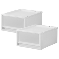 天馬 フィッツケースマルチ 40-35S 2個組 ホワイトクリア ﾌｲﾂﾂｹ-ｽﾏﾙﾁ40-35SWHCL2ｸﾞﾐ