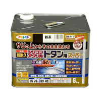 アサヒペン 油性超耐久シリコンアクリルトタン 6kg 新茶 FC491NS