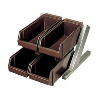 江部松商事 オーガナイザー 2段2列 4ヶ入 クリア FC163KY-0101270