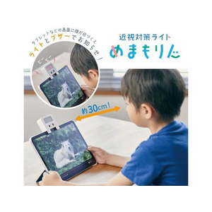 キングジム 近視対策ライト「めまもりん」 FC809NX-HR10-W-イメージ2