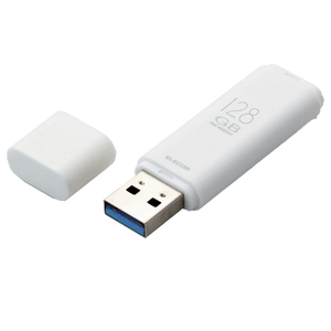 エレコム キャップ式USB3.1 Gen1メモリ(128GB) オリジナル ホワイト MF-TKU3128GWH エレコム キャップ式USB3.1 Gen1メモリ(128GB) オリジナル ホワイト MF-TKU3128GWH