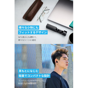 Anker 完全ワイヤレスイヤホン Soundcore A30i ブラック A3958N11-イメージ3