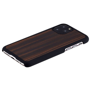 Man & Wood iPhone 11 Pro用天然木ケース Ebony I16832I58R-イメージ2