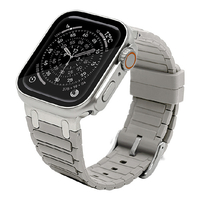 ラスタバナナ Apple Watch 4-11/SE1-3/Ultra1-3 [44/45/46/49mm]用ウルトラスタイルシリコンバンド タイプ1 グレー RBLAWUS4408GRY