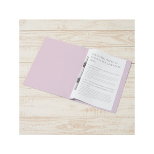 プラス フラットファイル ノンステッチ A4タテ バイオレット 3冊 NO.023NP F876607-78372-イメージ4