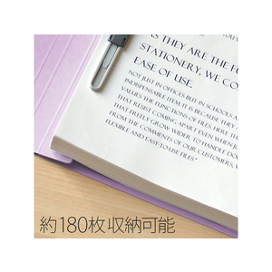 プラス フラットファイル ノンステッチ A4タテ バイオレット 3冊 NO.023NP F876607-78372-イメージ5