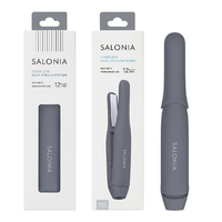 SALONIA コードレス ストレートヘアアイロン 12mm グレー KSAL26131-GR