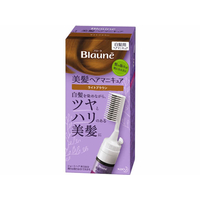 KAO ブローネヘアマニキュア ライトブラウン クシ付 F926676