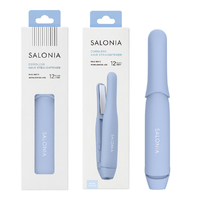 SALONIA コードレス ストレートヘアアイロン 12mm ブルー KSAL26131-BL