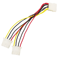 アイネックス 二股電源ケーブル 15cm D2-1501C