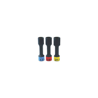 ＫＴＣ（ＴＮ） １２．７ｓｑ．インパクトレンチ用ホイールナットソケットセット（３コ組） （ロング薄肉） ６角 KTC　12.7sq.インパクトレンチ用ホイールナットソケット TBP4903