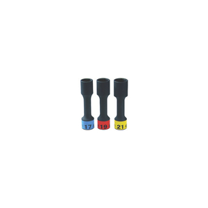 ＫＴＣ（ＴＮ） １２．７ｓｑ．インパクトレンチ用ホイールナットソケットセット（３コ組） （ロング薄肉） ６角 KTC　12.7sq.インパクトレンチ用ホイールナットソケット TBP4903-イメージ1