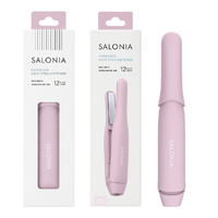 SALONIA コードレス ストレートヘアアイロン 12mm ピンク KSAL26131-PK