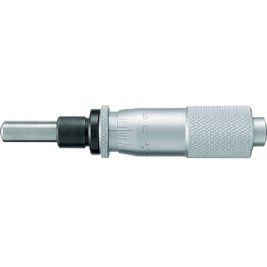 新潟精機 SK/マイクロメータヘッド 測定範囲0~15mm ストレート・クランプ付 15112375.50～150.01ストレート･クランプ付球面(SR4) FC261JM-3774741-イメージ1