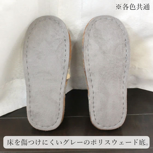 ストロング 洗える暖かい 秋冬スリッパ チェック L キャメル FCK820C-44-0013-34-イメージ6