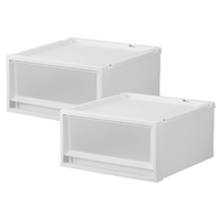 天馬 フィッツケースマルチ 40-40S 2個組 ホワイトクリア ﾌｲﾂﾂｹ-ｽﾏﾙﾁ40-40SWHCL2ｸﾞﾐ