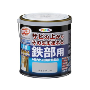 アサヒペン 水性高耐久鉄部用 0.7L ライトグレー FC492NV-イメージ1
